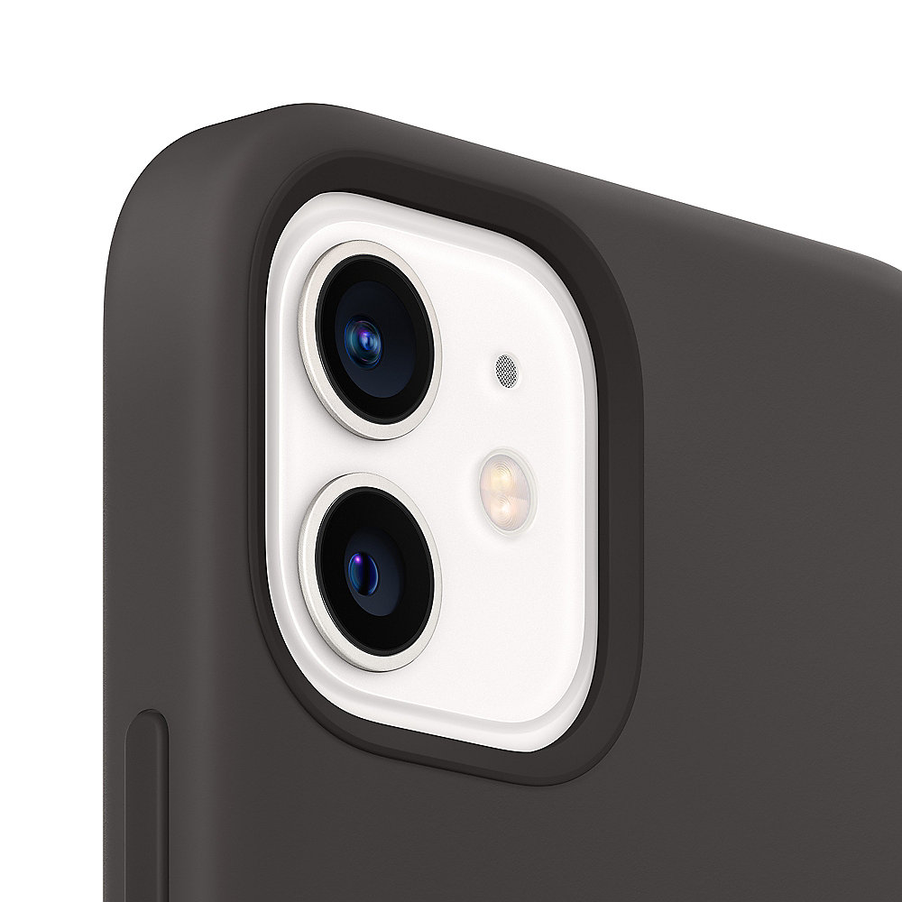 Apple Original iPhone 12/12 Pro Silikon Case mit MagSafe schwarz