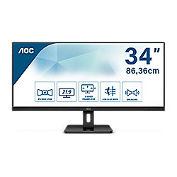AOC Q34E2A 80,12 cm (31.5&quot;) UWHD Monitor 2x HDMI/DP 4ms 16,7 Mio F. IPS