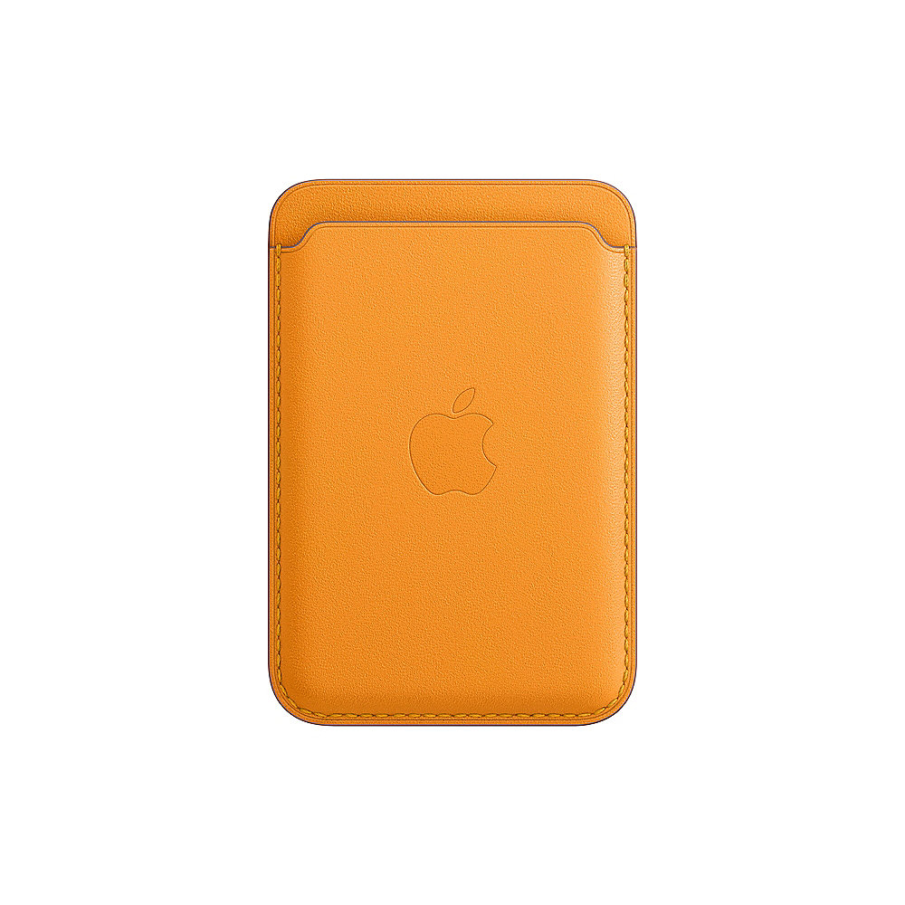 Apple Original iPhone Leder Wallet mit MagSafe california poppy