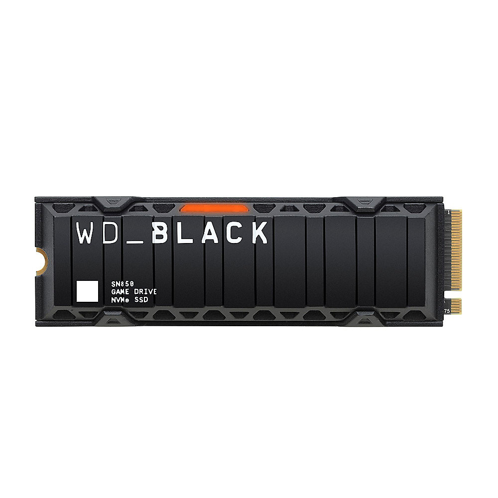 WD WD_Black SN850 NVMe SSD 500 GB M.2 PCIe Gen4 mit Kühlkörper