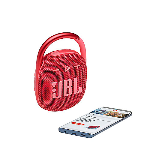 JBL Clip 4 rot Tragbarer Bluetooth-Lautsprecher wasserdicht nach IP67
