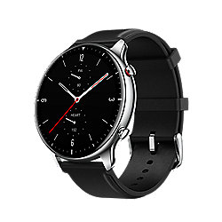 Amazfit GTR 2 Classic 47mm Smartwatch Edelstahlgeh&auml;use, schwarzes Armband