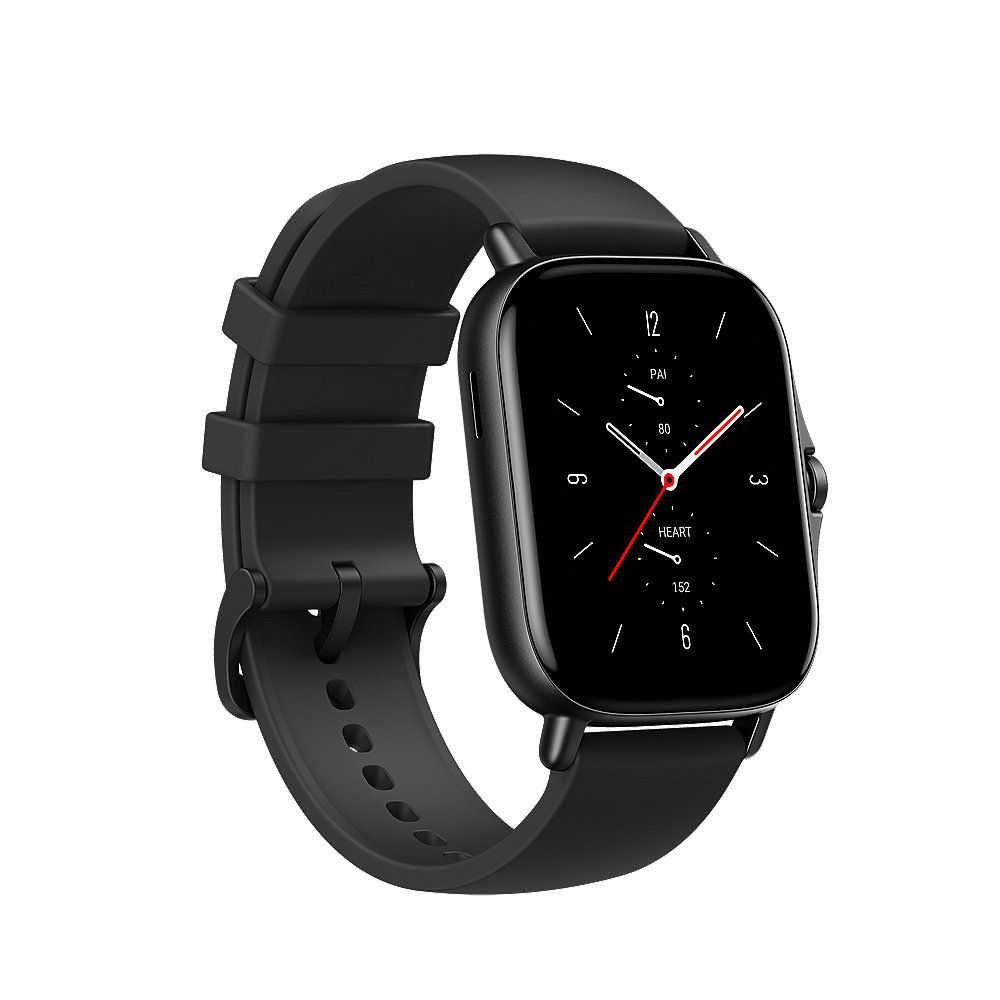 Amazfit GTS 2 Smartwatch Aluminium-Gehäuse, schwarz, Amoled-Display