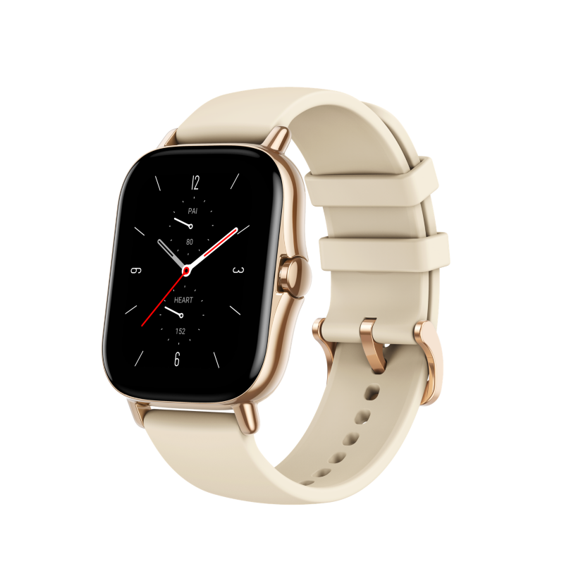 Amazfit  GTS 2 Smartwatch Aluminium-Gehäuse, gold, Amoled-Display | 06972596102359