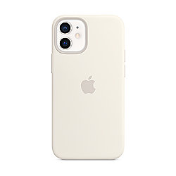 Apple Original iPhone 12 Mini Silikon Case mit MagSafe Wei&szlig;