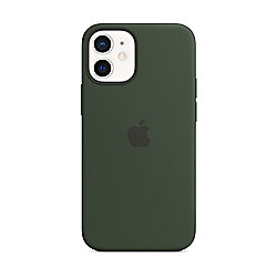 Apple Original iPhone 12 Mini Silikon Case mit MagSafe Zyperngr&uuml;n