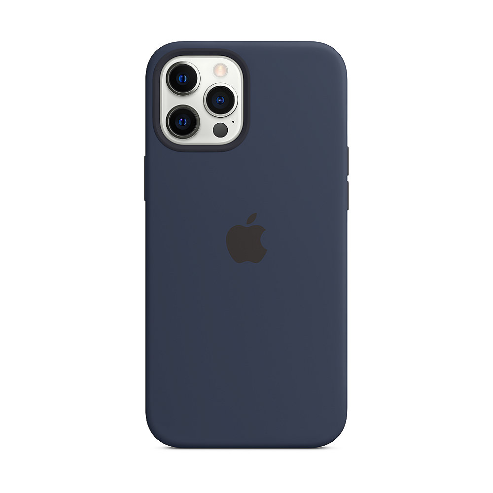 Apple Original iPhone 12 Pro Max Silikon Case mit MagSafe Marineblau