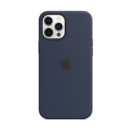 Apple Original iPhone 12 Pro Max Silikon Case mit MagSafe Marineblau