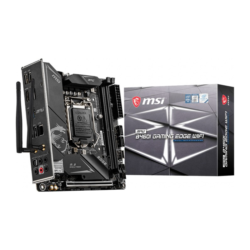 MSI  MPG B460I GAMING EDGE WIFI ITX Mainboard Sockel 1200 M.2/HDMI/DP/WIFI | 04719072740320