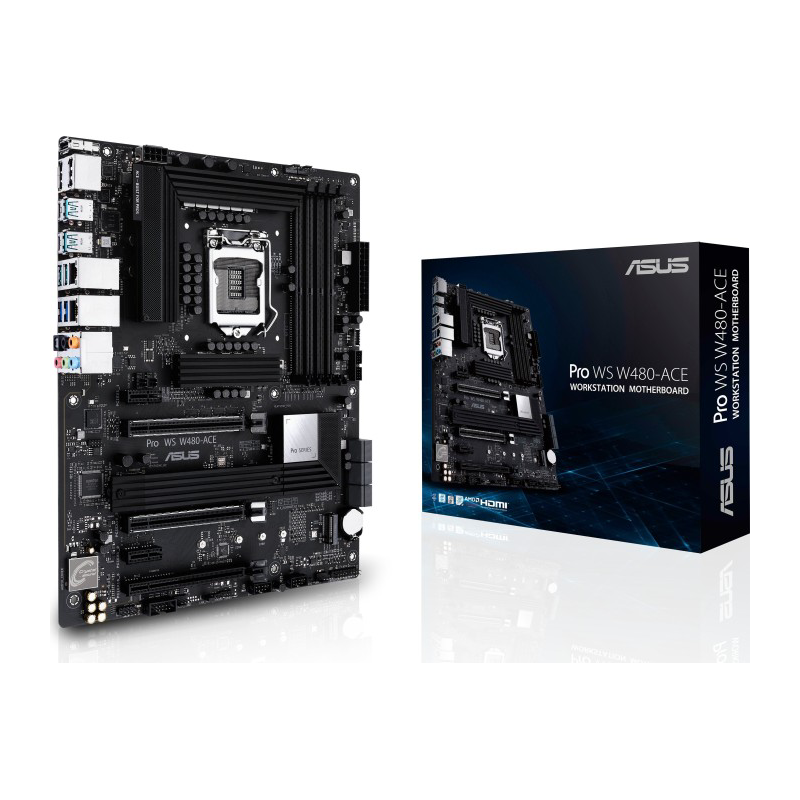 Asus  Pro WS W480-ACE ATX Mainboard 1200 Thunderbolt 3/M2/HDMI/DP | 04718017486576