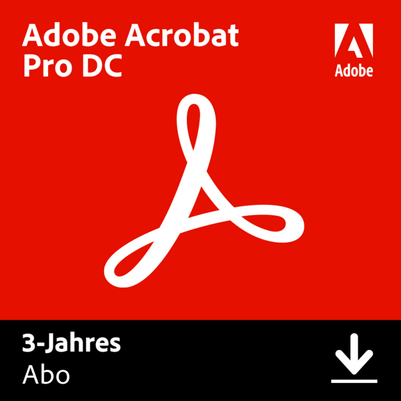 Adobe  Acrobat Pro Document Cloud 3 Jahre Abo DE Download | 04251755606122