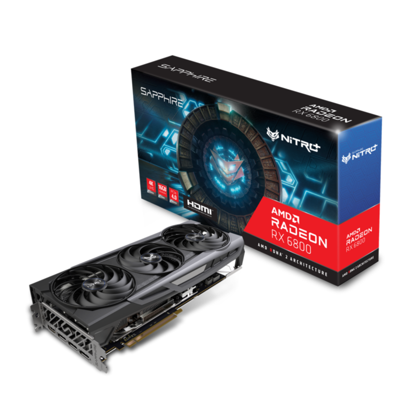 Sapphire Technologies Sapphire AMD Radeon RX 6800 OC Nitro+ Gaming Grafikkarte mit 16GB GDDR6 | 04895106289963