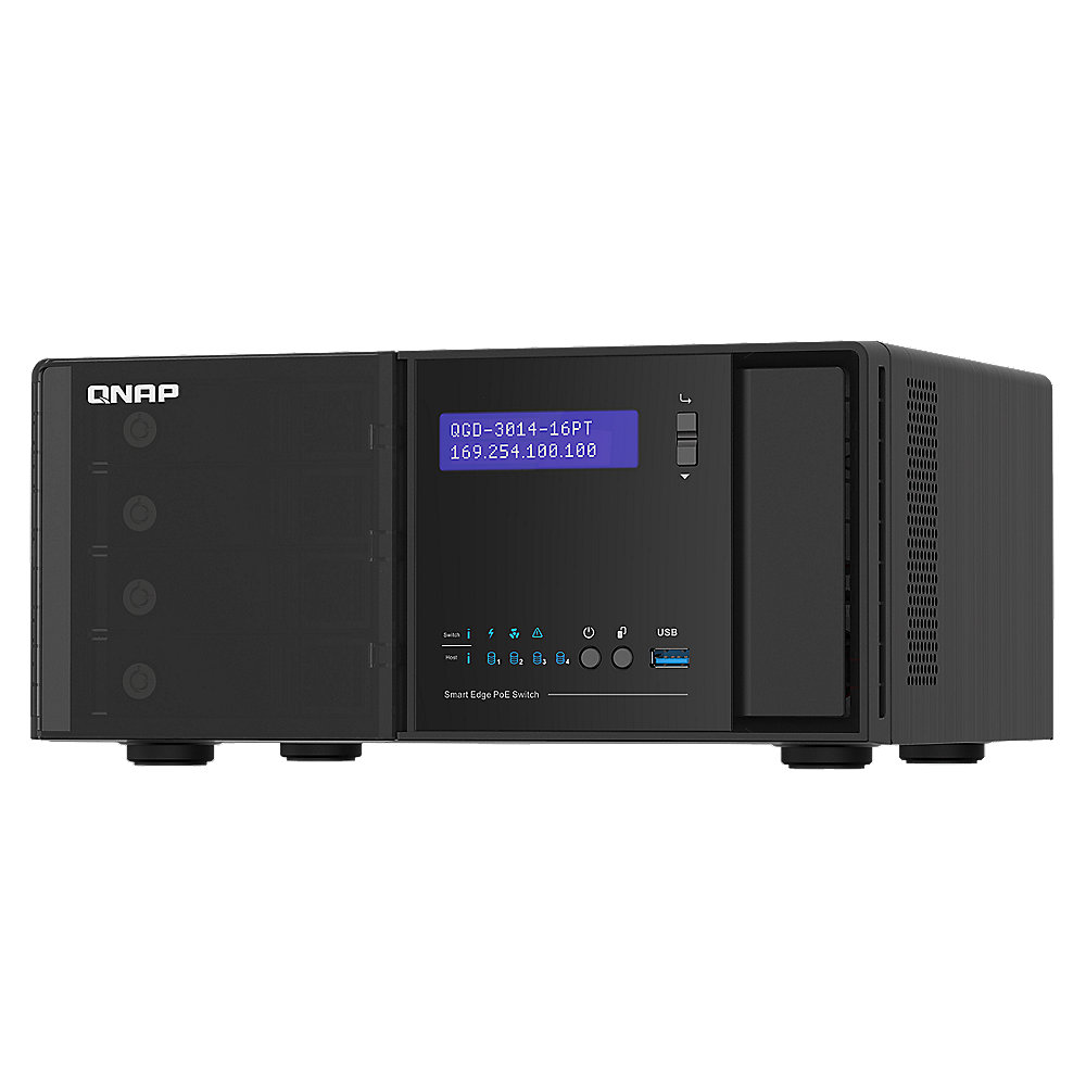 QNAP QGD-3014-16PT-8G Desktop Smart Edge PoE Switch