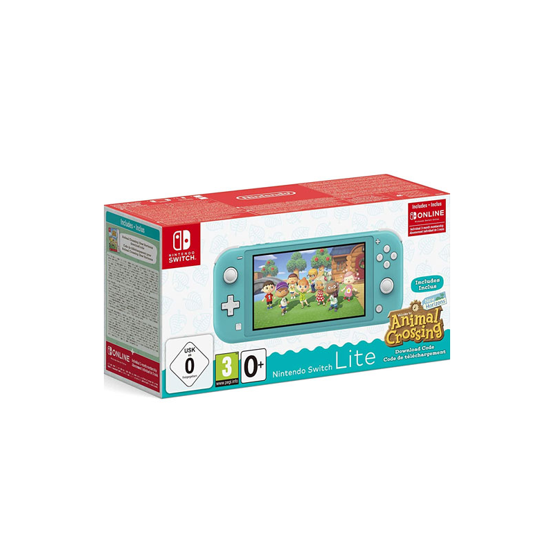 Nintendo  Switch Lite Konsole türkis + Animal Crossing + 3 Monate Mitgliedschaft | 00045496453299