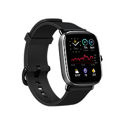 Amazfit GTS 2 Mini Smartwatch Aluminium-Geh&auml;use, schwarz, Amoled-Display