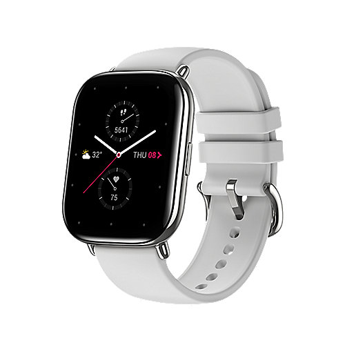 Zepp E Smartwatch eckig Pebbly Grey Elastomer-Armband