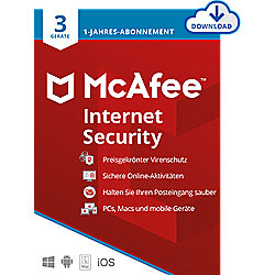 McAfee Internet Security 03-Device 1-Jahres-Lizenz