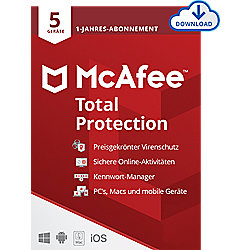 McAfee Total Protection 5 Ger&auml;te 1-Jahres-Lizenz