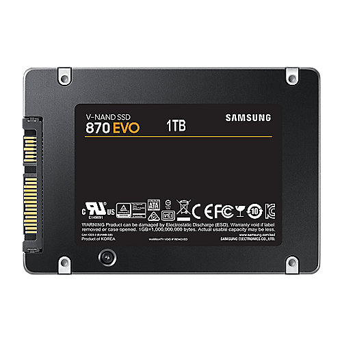 Samsung 870 EVO Interne SATA SSD 1 TB 2.5zoll