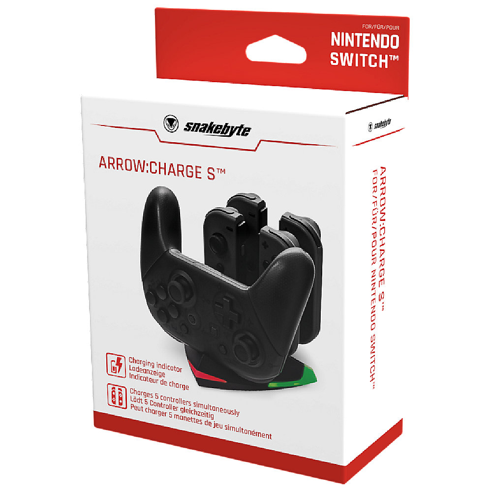 Snakebyte Ladestation ARROW:CHARGE S für Nintendo Switch