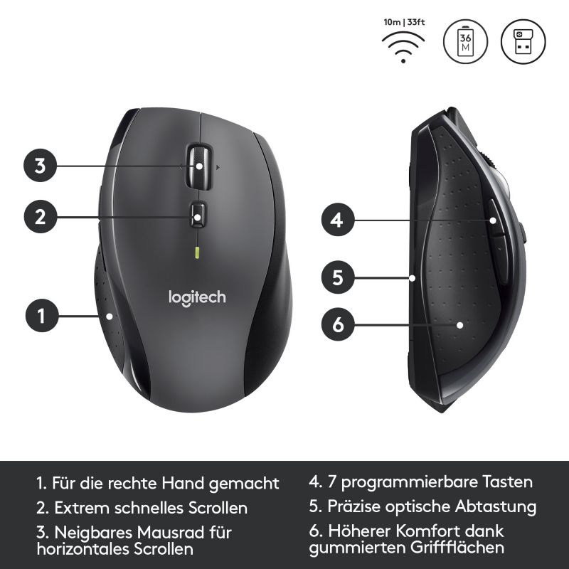 Logitech Marathon Mouse M705 für nur 25,90€ inkl. Versand statt 29,89€