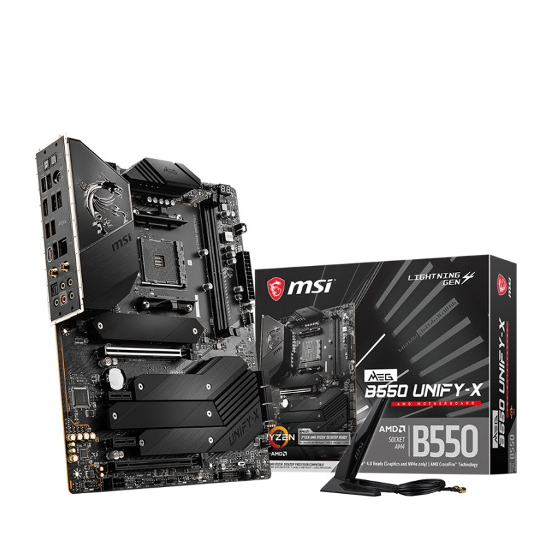 MSI  MEG B550 Unify-X ATX Mainboard Sockel AM4 M.2/HDMI/WLAN/BT | 04719072773601