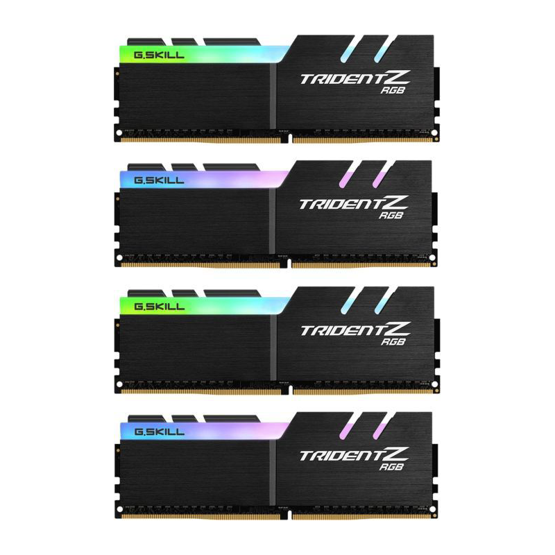 G.Skill 32GB (4x8GB)  Trident Z RGB DDR4-4000 CL15 (15-16-16-36) DIMM RAM Kit | 04713294225764