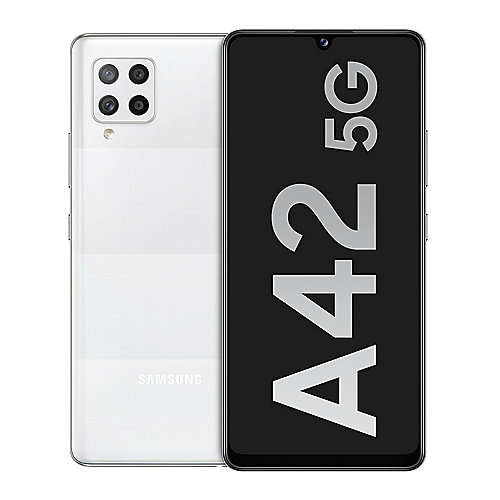 Samsung GALAXY A42 5G A426B Dual-SIM 128GB weiss Android 10.0 Smartphone