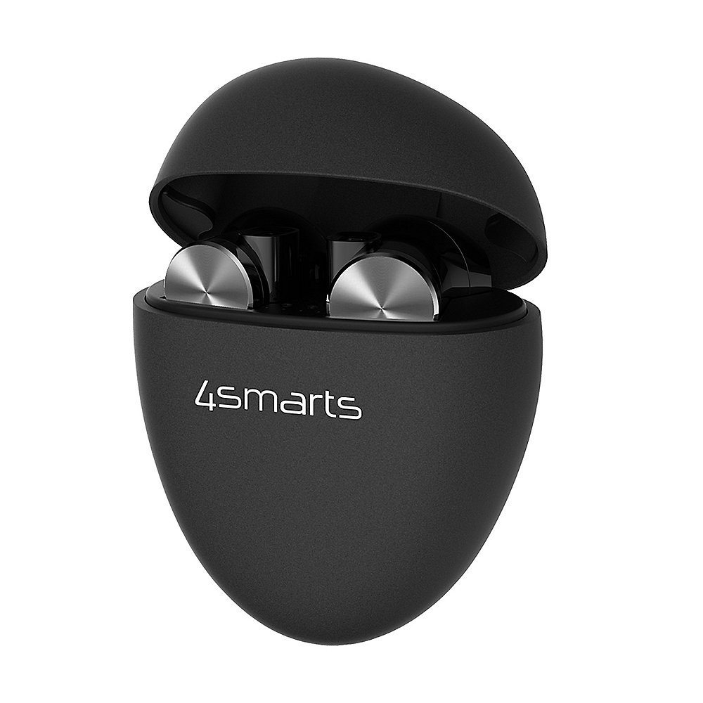 4smarts In-Ear Stereo TWS Bluetooth Kopfhörer Pebble schwarz