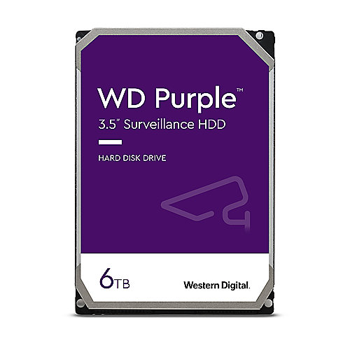 WD Purple WD60PURZ - 6 TB 5400 rpm 64 MB 3,5 Zoll SATA 6 Gbit/s