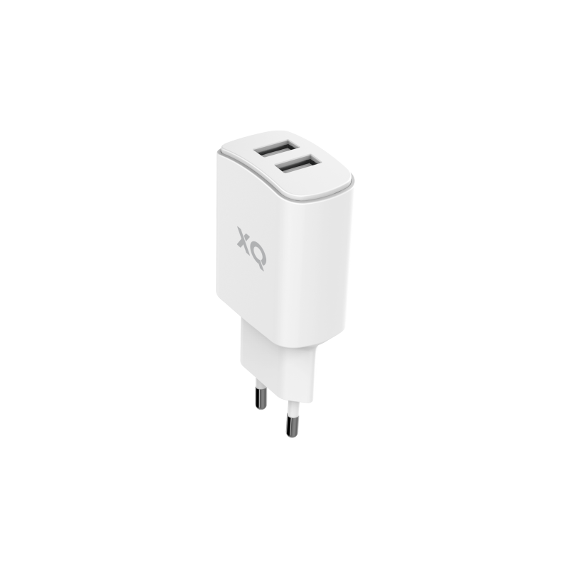 Xqisit  Reiselader 4.8A Dual USB EU, weiß | 04029948101323