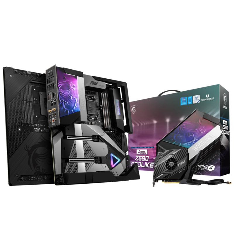 MSI  MEG Z590 Godlike E-ATX Mainboard Sockel 1200 TB4/M.2/WIFI/BT/LAN/mDP/USB3.2 | 04719072802820