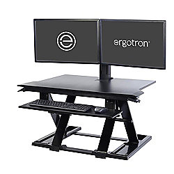 Ergotron WorkFit-TX Steh Sitz Arbeitsplatz schwarz