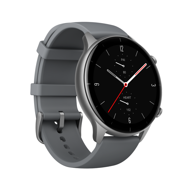 Amazfit  GTR 2e Smartwatch GPS HR-Sensor Alu-Gehäuse grau, Armband grau | 06972596102830
