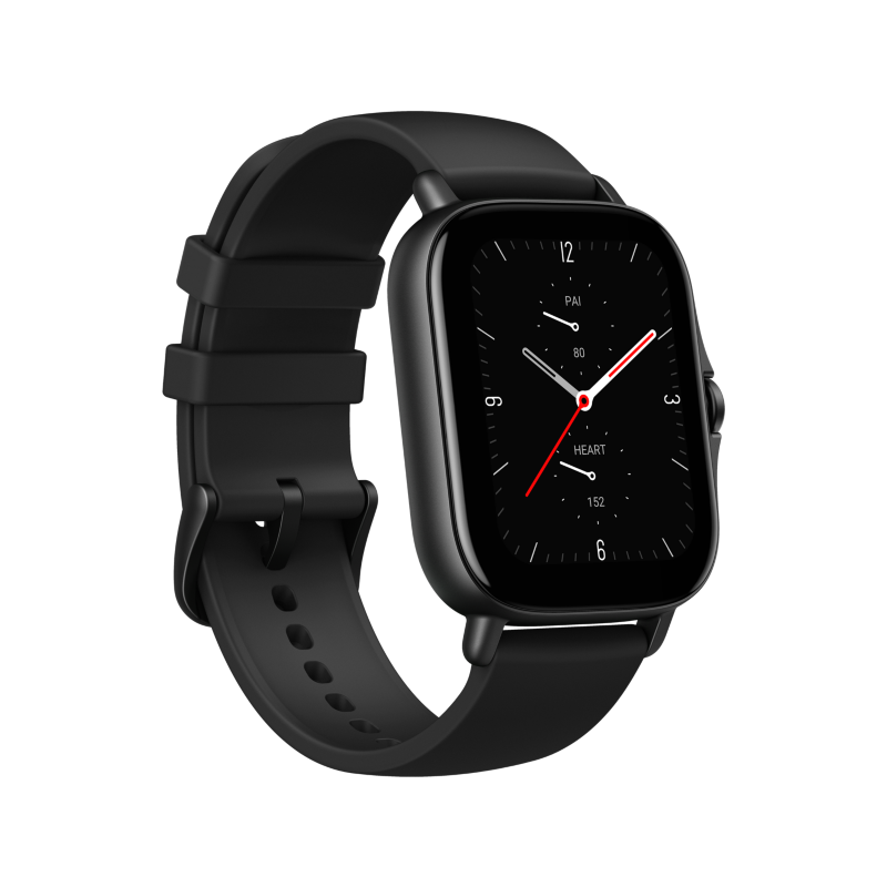 Amazfit  GTS 2e Smartwatch GPS HR-Sensor Alu-Gehäuse, schwarz, Amoled-Display | 06972596102946