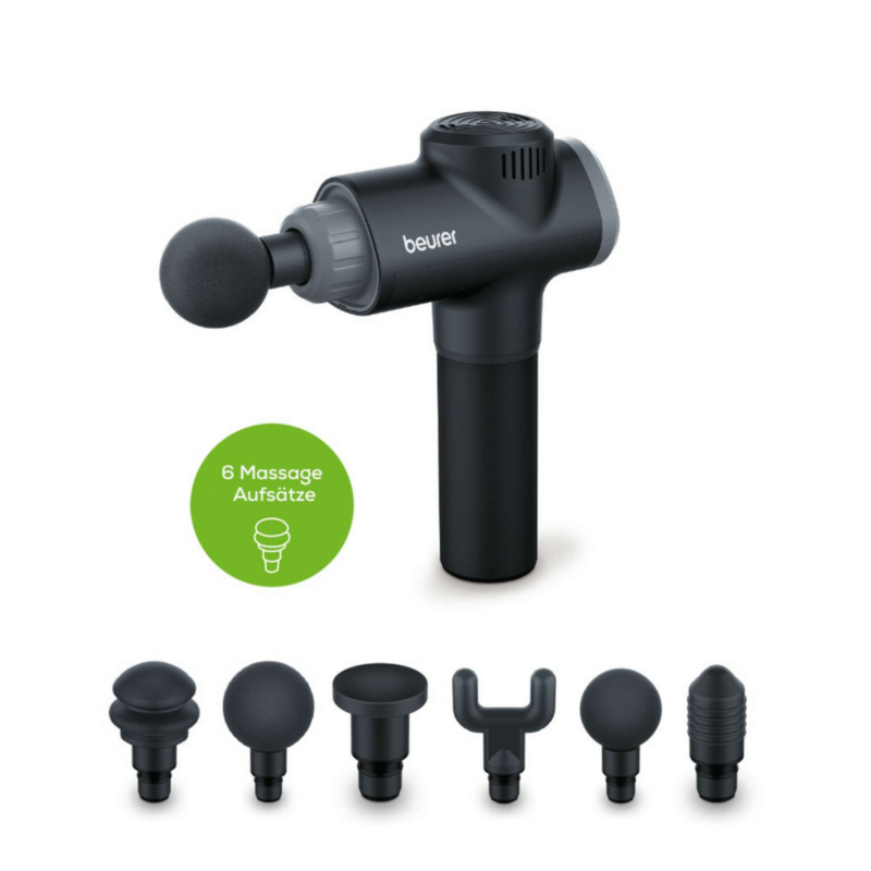 Beurer  MG 180 Muskel-Massagegerät mit 6 Aufsätzen Akkubetrieb | 04211125644239