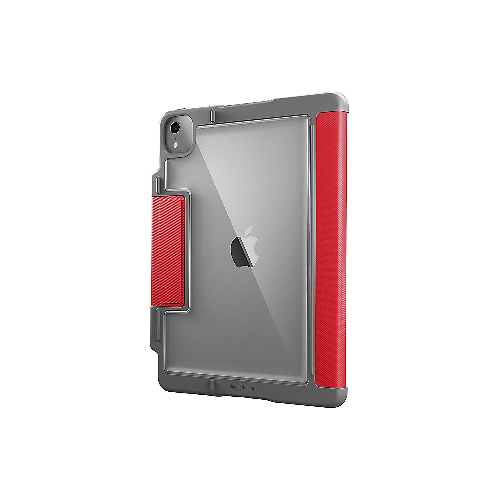 STM Dux Plus Case für Apple iPad Air 10,9" (2020), rot/transparent