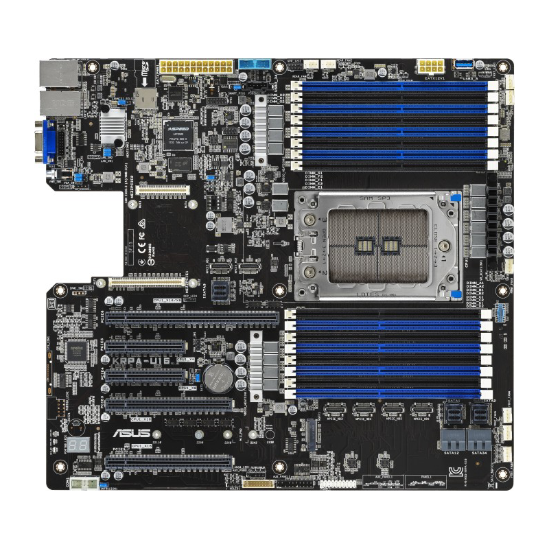 Asus  KRPA-U16 Sockel SP3 E-ATX Server Mainboard (EEB) Workstation EPYC 7000 | 00192876483329