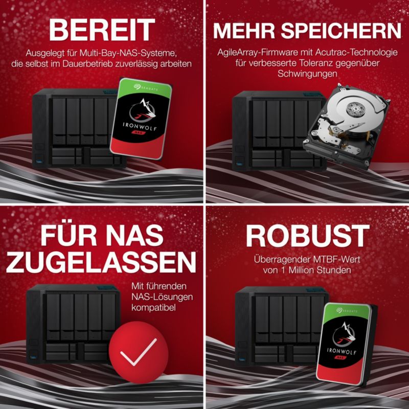 Seagate 2er Set Ironwolf Nas Hdd St8000vn004 8tb 3 5 Zoll Sata 6 Gbit S Cmr Cyberport
