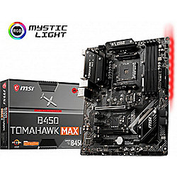 MSI B450 Tomahawk Max II ATX Mainboard Sockel AM4 M.2/DVI/HDMI/USB3.2(Typ C)