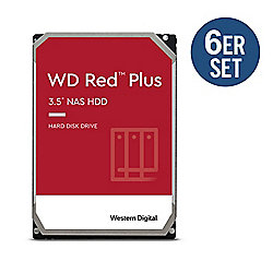 WD Red Plus 6er Set WD40EFZX - 4 TB 5400 rpm 128 MB 3,5 Zoll SATA 6 Gbit/s