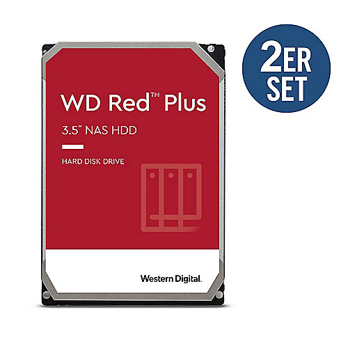 WD Red Plus 2er Set WD60EFZX - 6 TB 5640 rpm 128 MB 3,5 Zoll SATA 6 Gbit/s