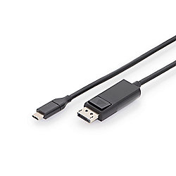 DIGITUS USB Type-C&trade;Gen2 Adapter- / Konverterkabel, Type-C&trade; auf DP 1,8m