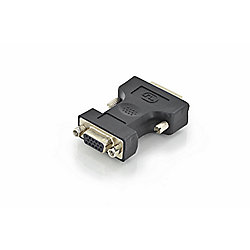 DIGITUS DVI(24+5) Adapter HD15 St/Bu, DVI-I Dual Link schwarz