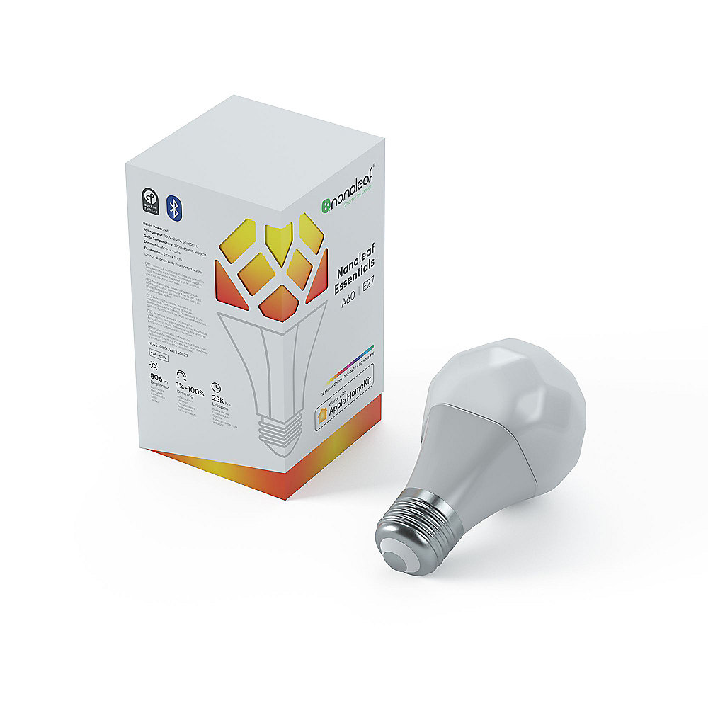 Nanoleaf Essentials Smart Bulb E27 3er Set LED-Leuchtmittel Thread kompatibel