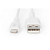 DIGITUS iPhone® Lightning-USB Daten-/Ladekabel, 1.0m, weiß