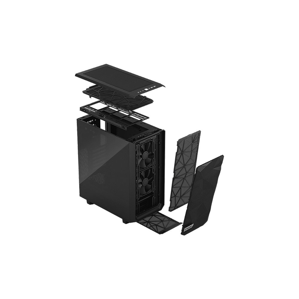 Fractal Design Meshify 2 Compact Gray TG Light Tint Midi Tower Gaming Gehäuse