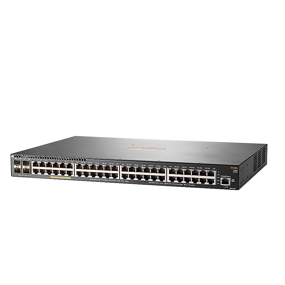HPE Aruba 2540 48G PoE+ 370W 4SFP+ Switch managed