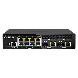 QNAP QSW-M2108R-2C Switch Managed 8 port 2.5Gbps, 2 port 10Gbps SFP+/ NBASE-T