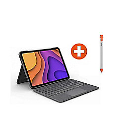 Logitech Folio Touch Tastatur-Case mit Trackpad + Logitech Crayon f&uuml;r iPad Air